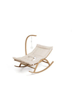 Natural Wood Baby Swing Bed