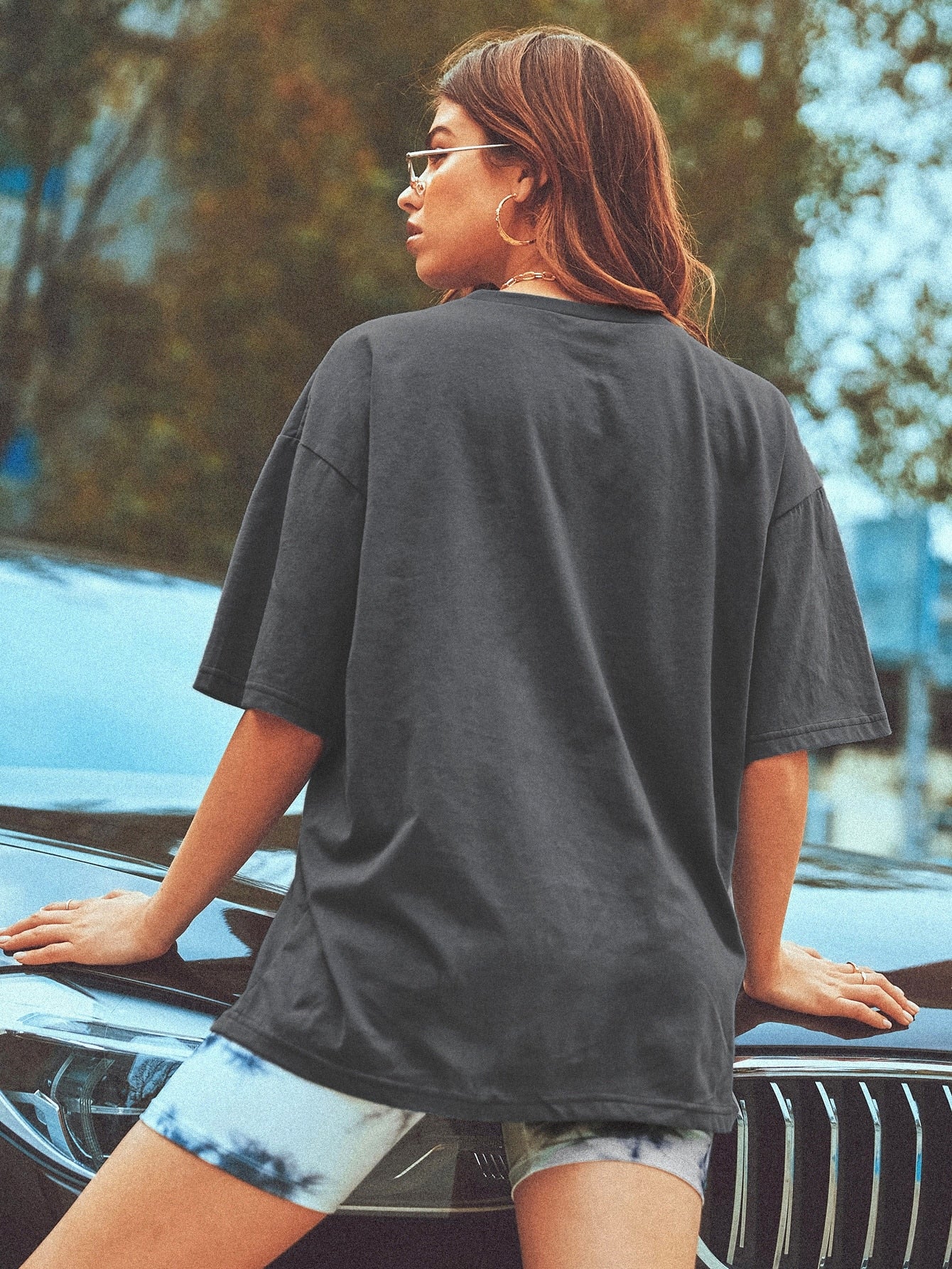 Graphic Drop Shoulder T-Shirt