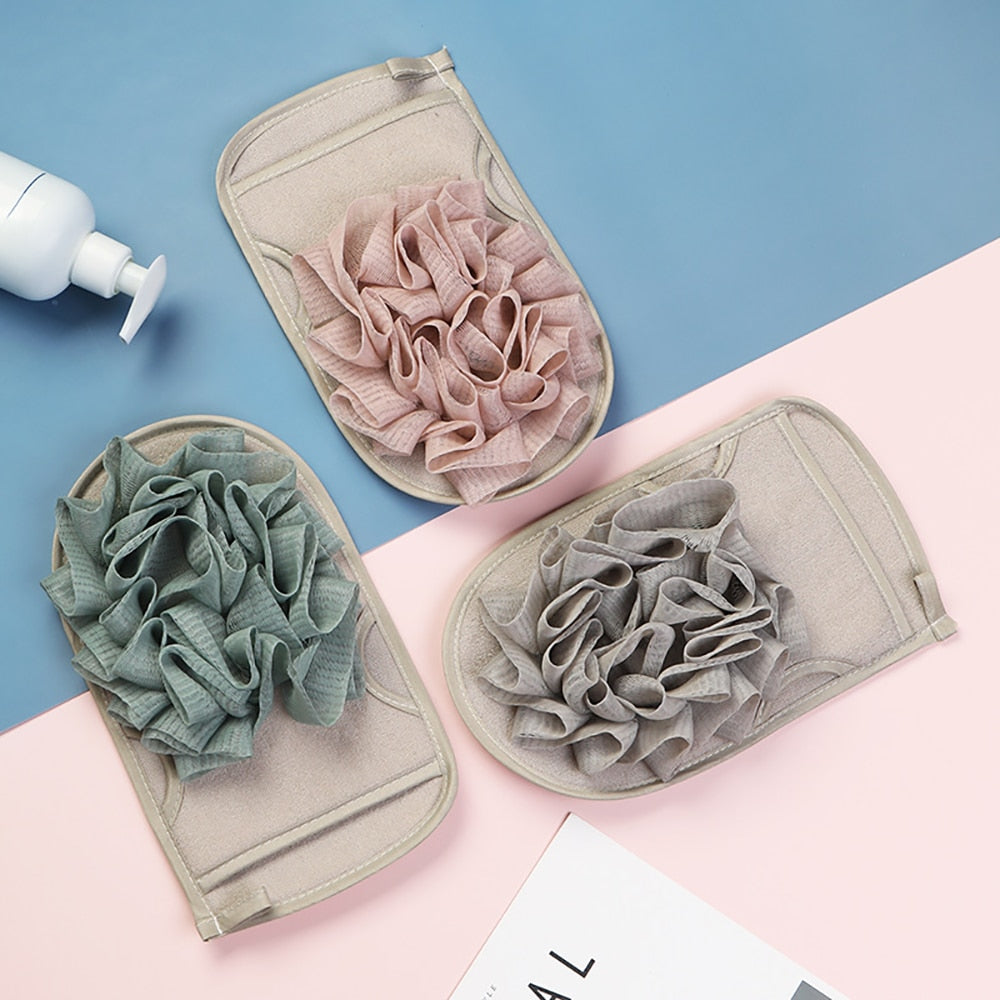 Double Sides Bath Gloves Body Scrubber