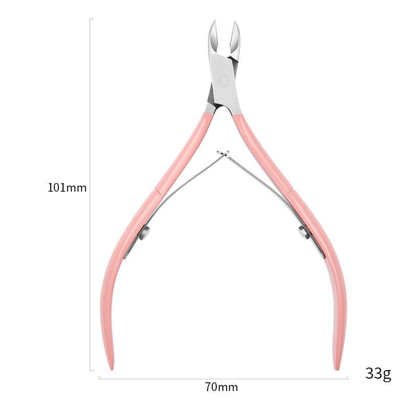 Rose Gold/Pink Nail Cuticle Nipper Clipper