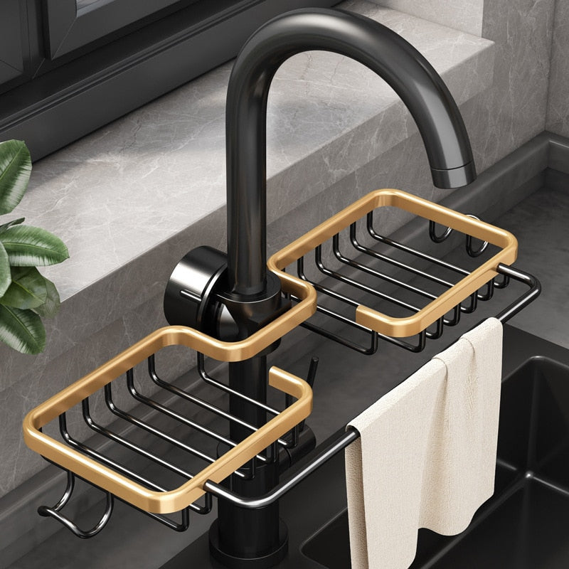 Sink Drainer Shelf Basket Organizer