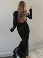 Backless Bodycon Long Dress
