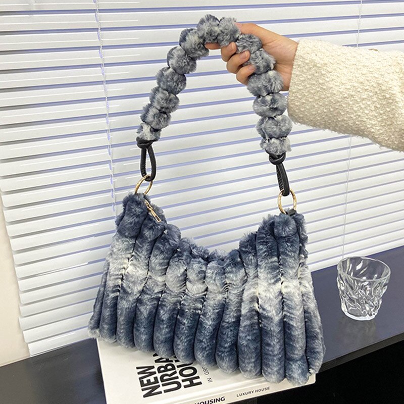 Wool Fluffy Fur Shoulder Bag