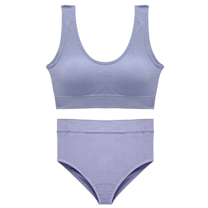 French Backless Push Up Underwear Set