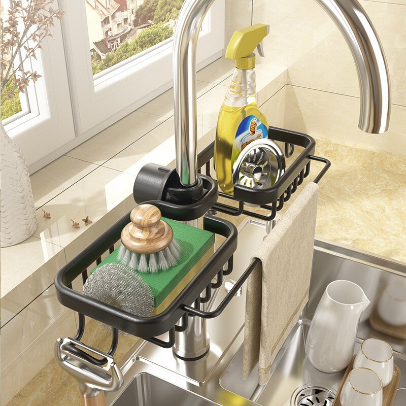 Sink Drainer Shelf Basket Organizer