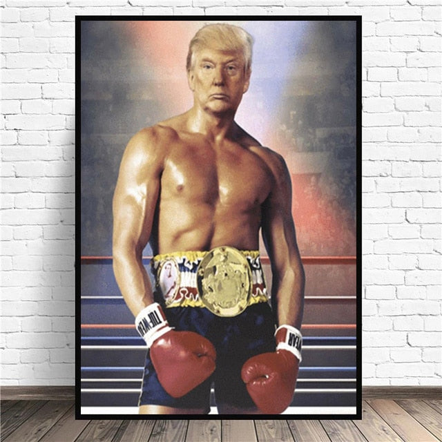 Donald Trump Rocky Poster