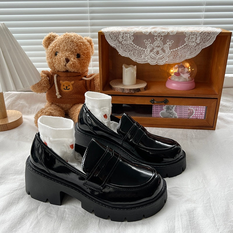 Oxford Platform Leather Shoes