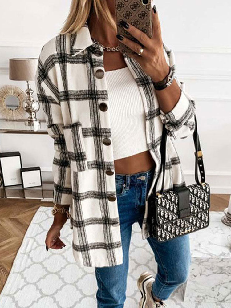 Plaid Jacket Women