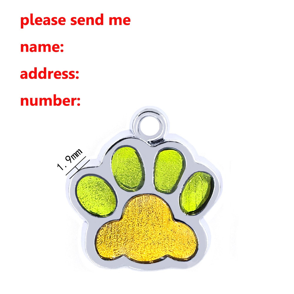 Anti-lost Custom Dog ID Tag Engraved Pet Collar