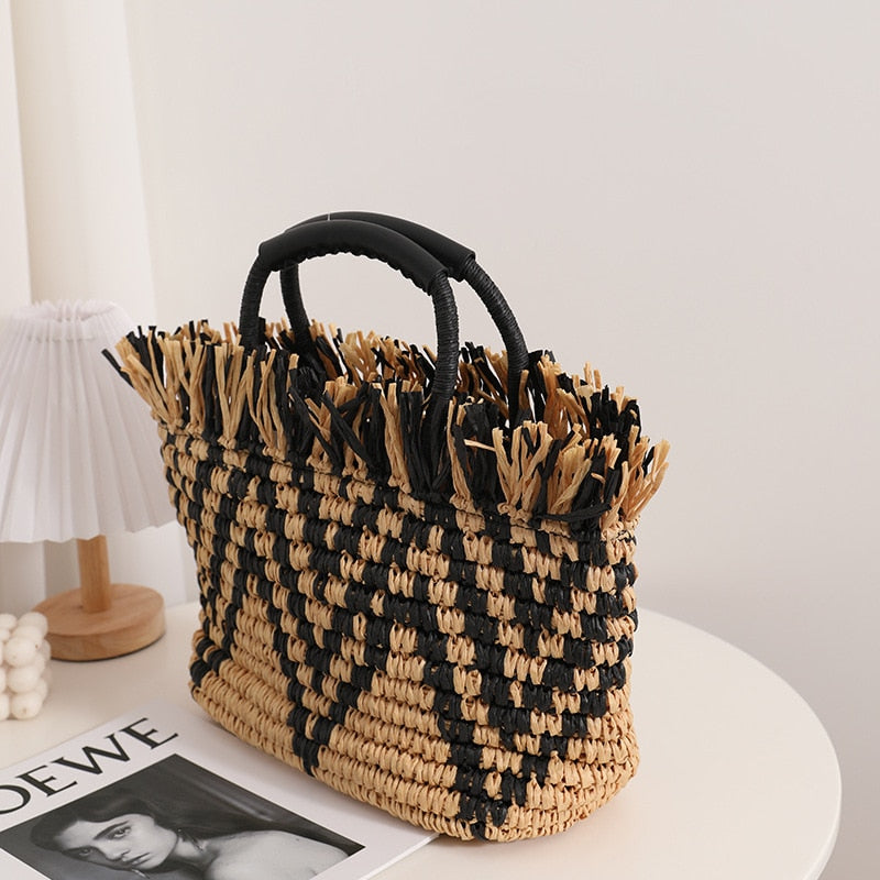 Straw Hand-Woven Bag