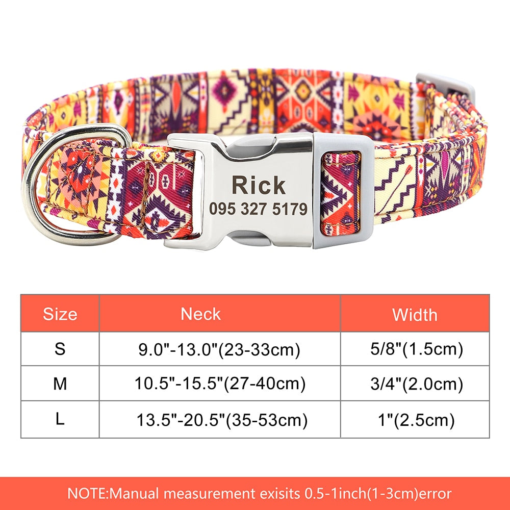 Dog Collar Print Personalized