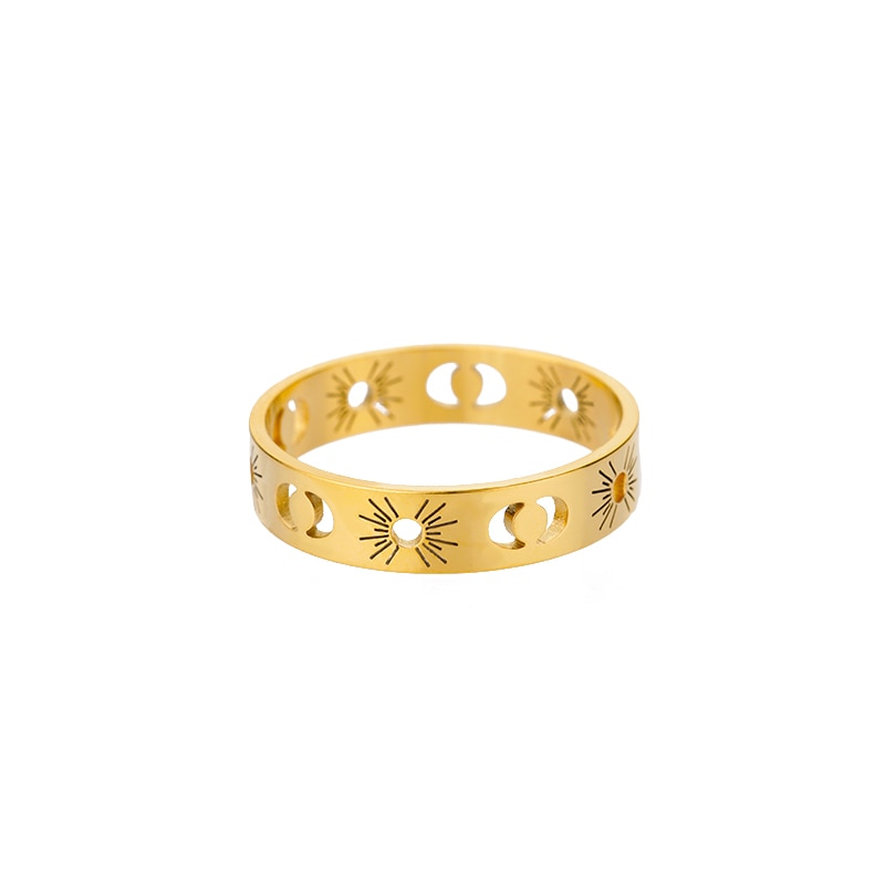 Sun Moon Ring Gold/Silver