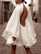 Satin Backless Dress