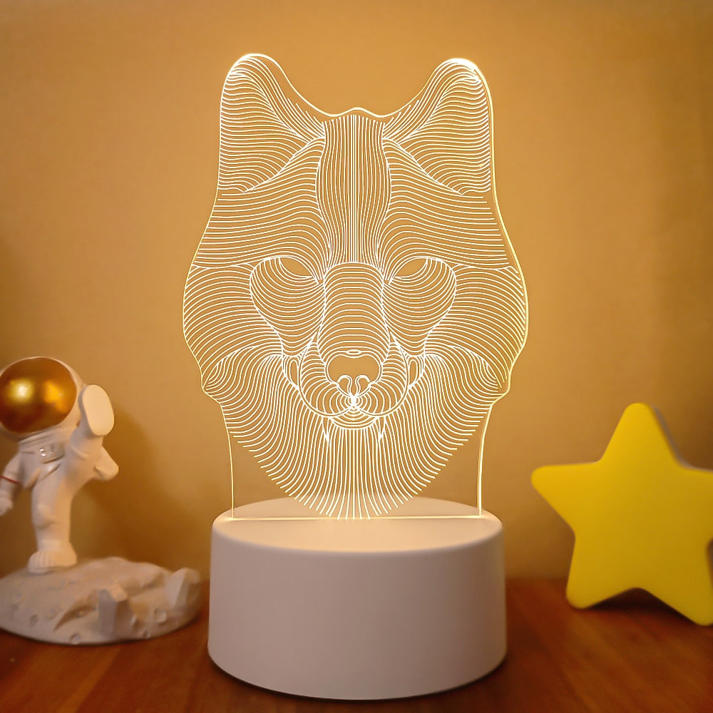 3D Acrylic USB Led Night Lamp