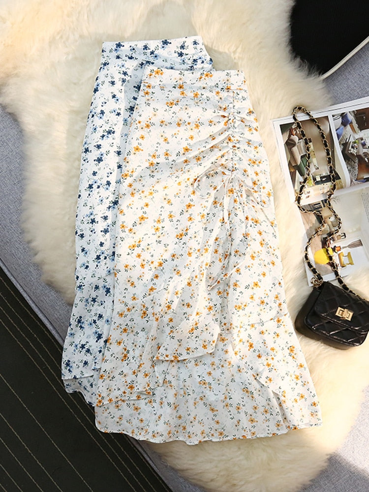 Floral Print Mermaid Skirts