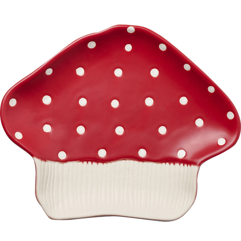 Hand Painted Mushroom Dinnerware Set