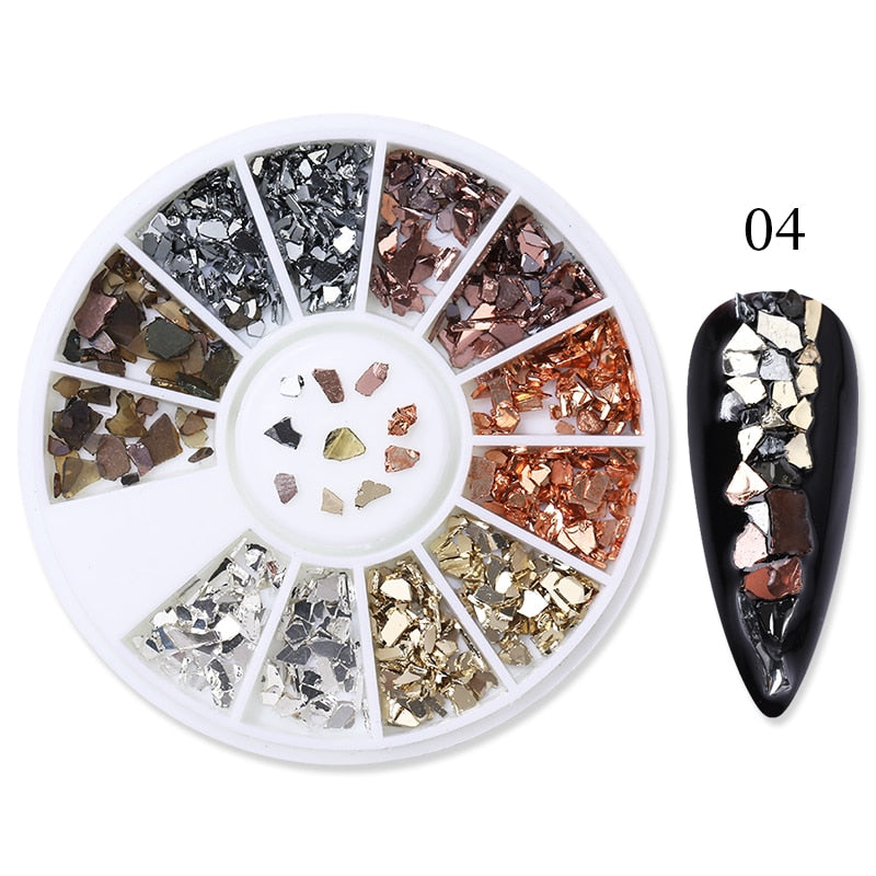 Mixed Nail Rhinestone Nail Art