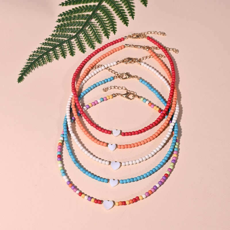 Boho Shell Heart Necklace