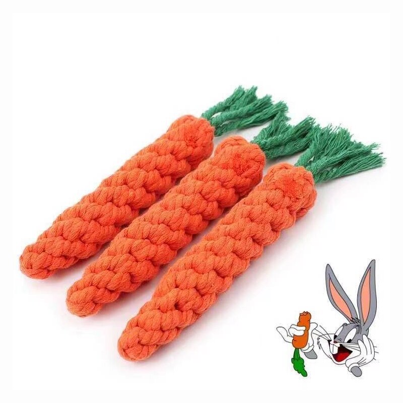 Dog Toy Carrot Knot Rope