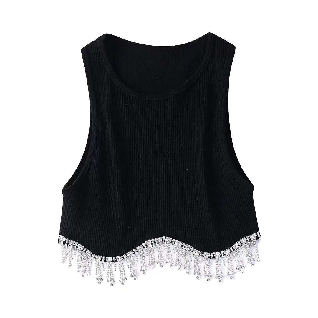 High Knitting T Shirt Chic Short