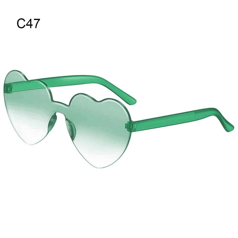 Y2K Love Heart Sunglasses Colorful