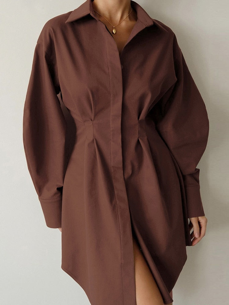 Oversize Shirt Dress Women