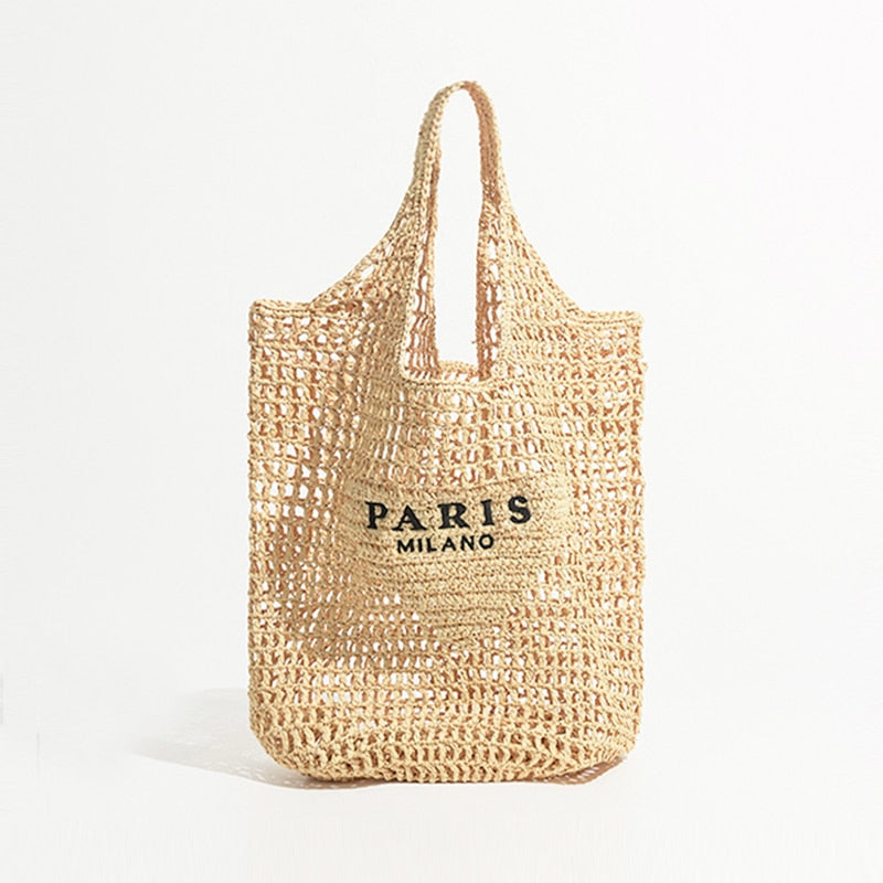 Straw Oversize Tote Bag