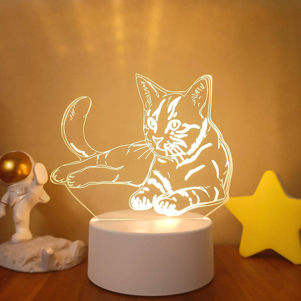 3D Acrylic USB Led Night Lamp