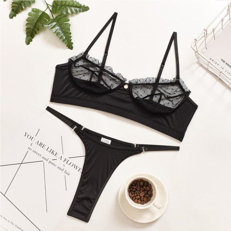 Sexy Lingerie Lace Bra Set