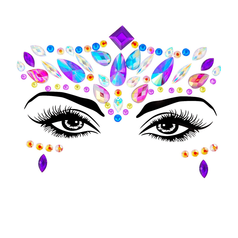 Crystal Body Art Stickers Make Up