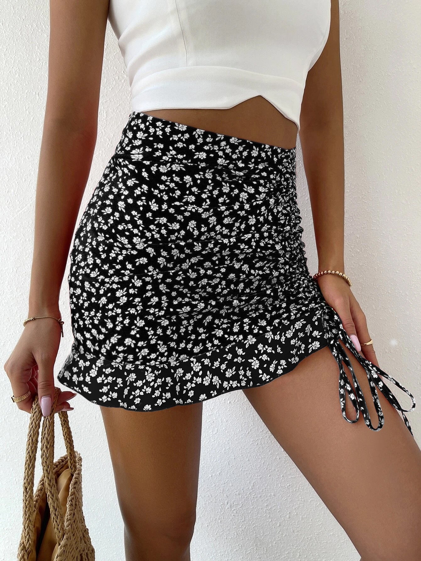Ruffle Mini Skirt