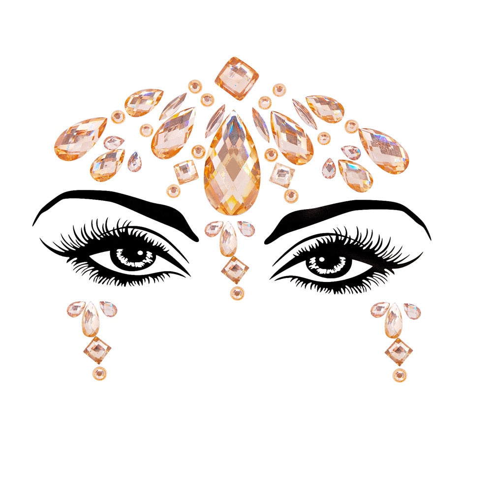 Crystal Body Art Stickers Make Up