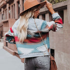 Boho Color Denim Jacket