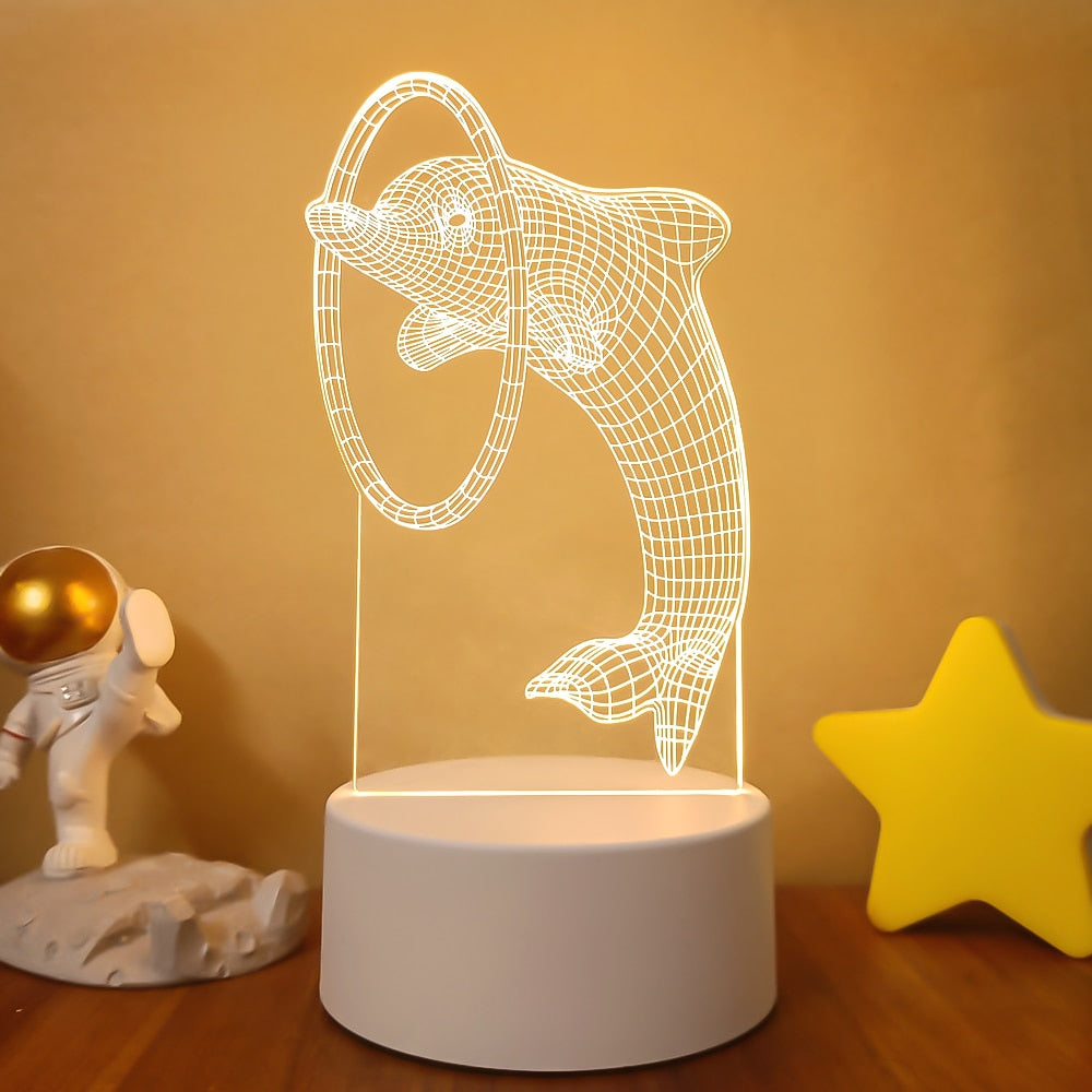 3D Acrylic USB Led Night Lamp