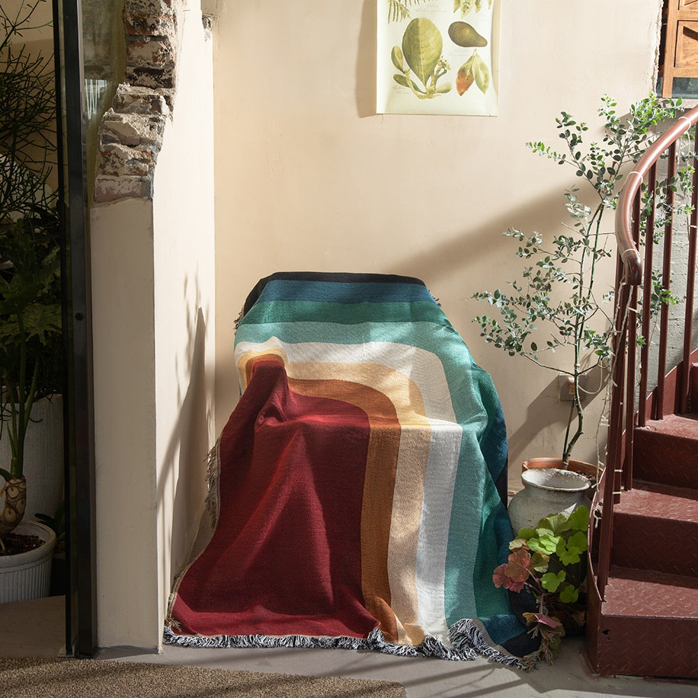 Rainbow Throw Blankets