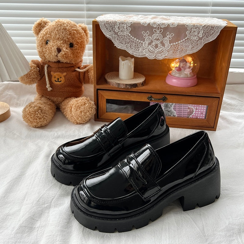 Oxford Platform Leather Shoes