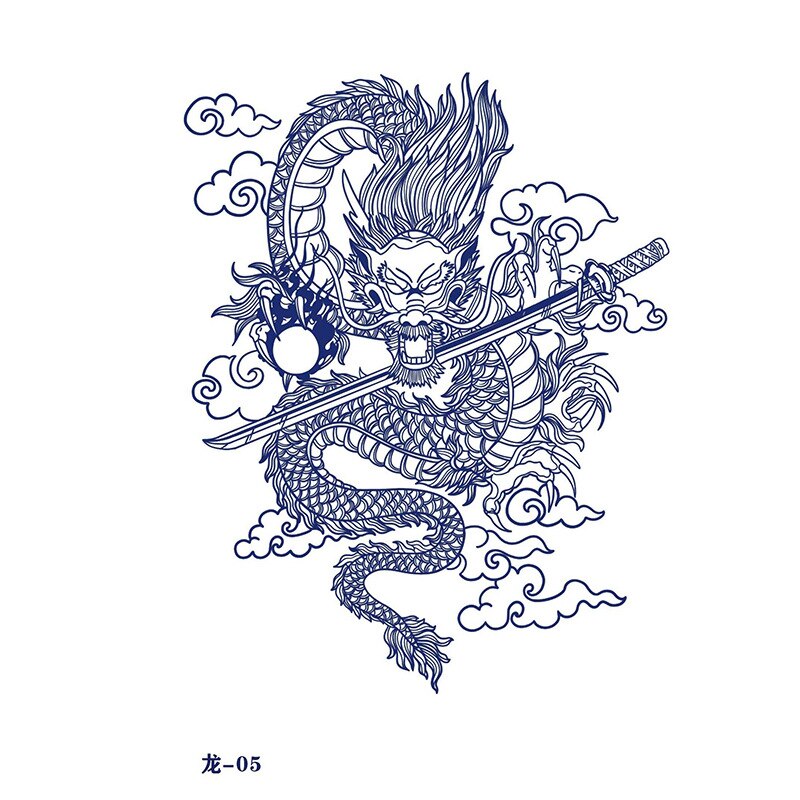 Japanese Dragon Tattoo Sticker