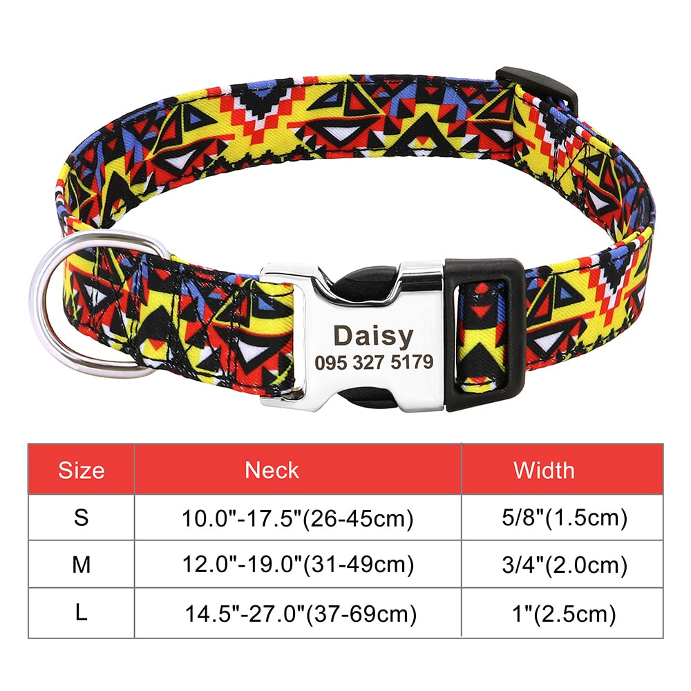 Dog Collar Print Personalized