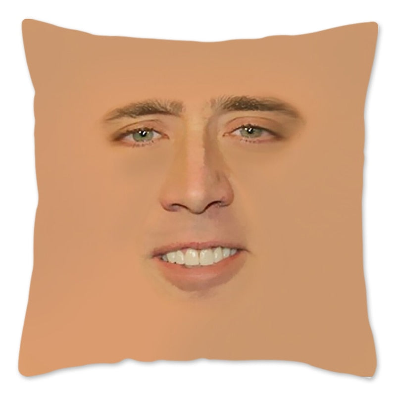 Nicolas Cage Face Pillow