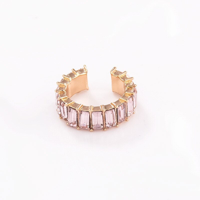 Pearl Ear Cuff Rhinestone Earrings