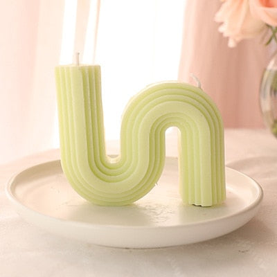 U-Shaped Home Decorative Candle