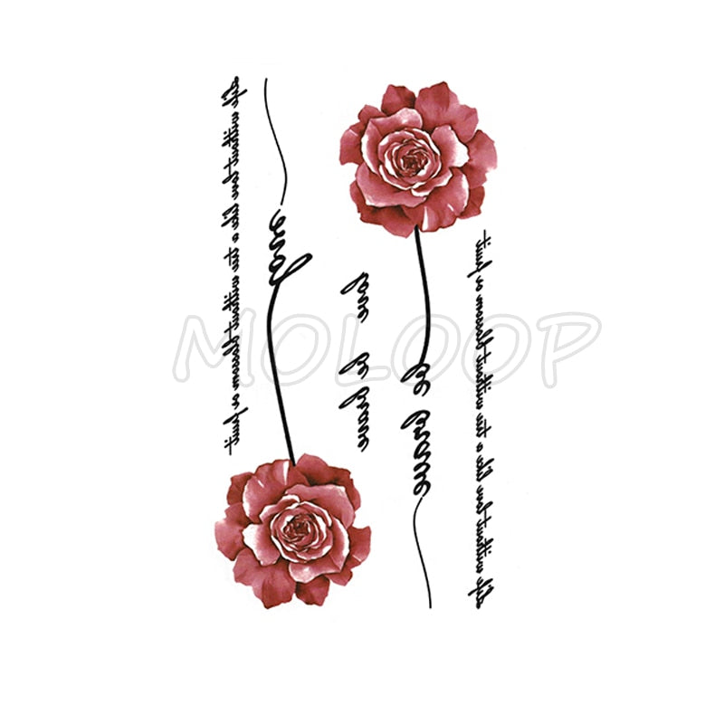 Flower Tattoo Sticker