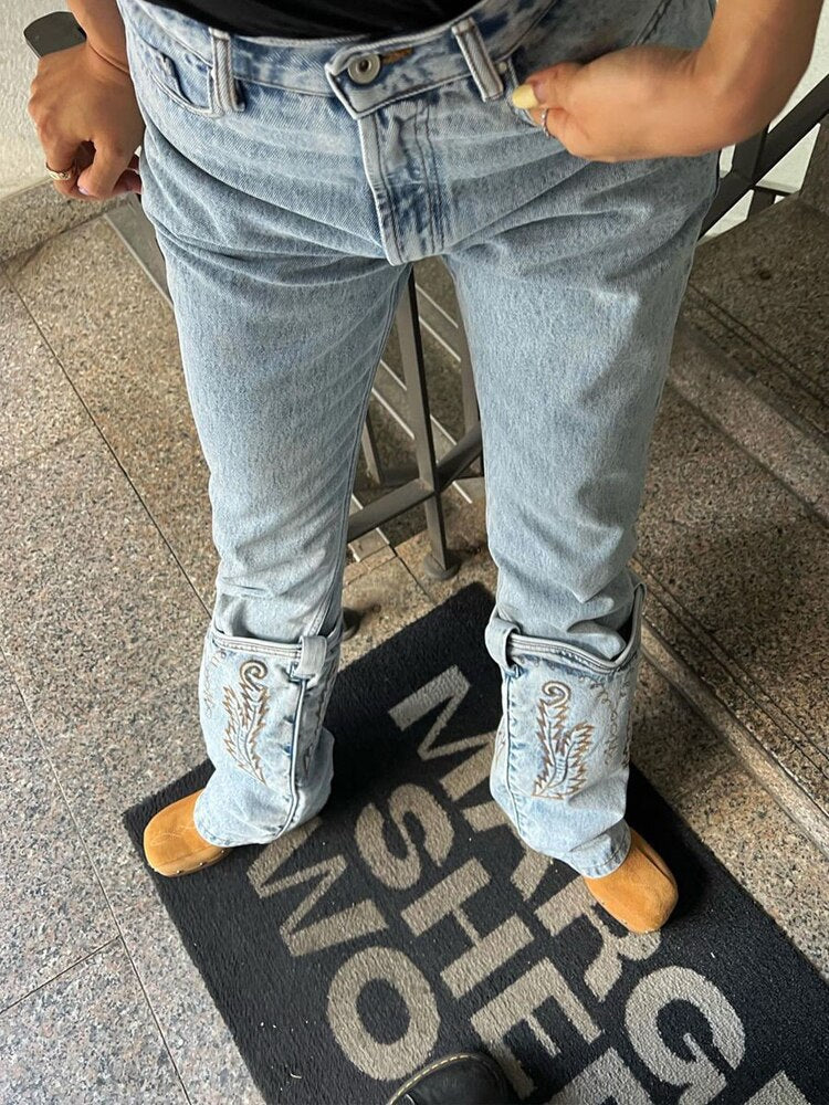 Embroidered Jeans
