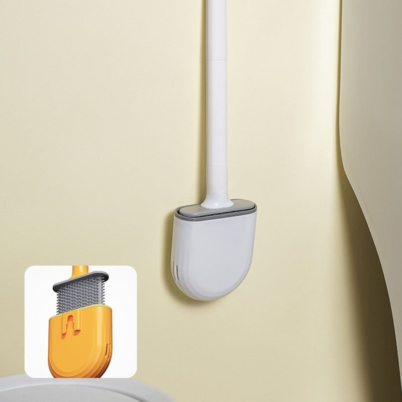 Silicone Toilet Brush Wall-Mounted