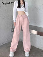 Pink High Waist Denim