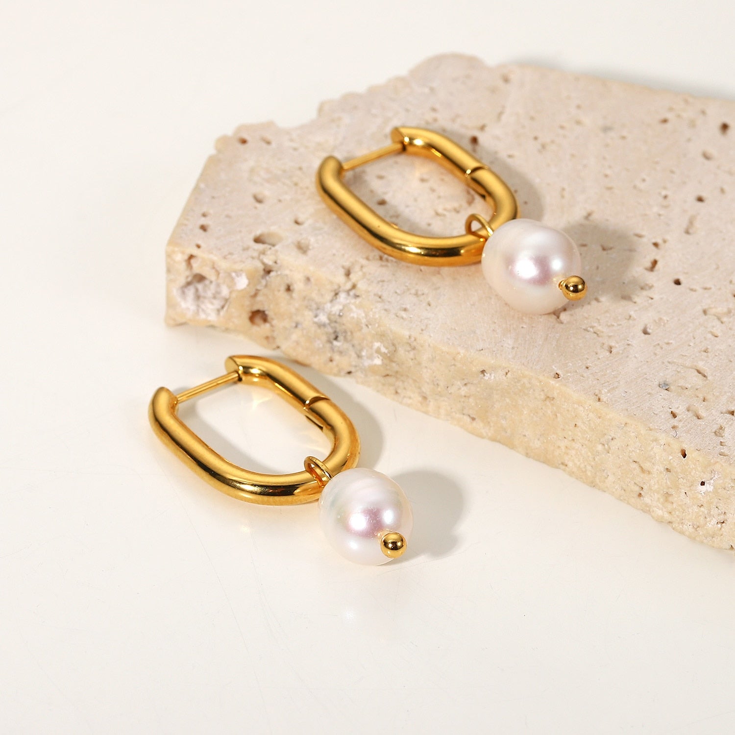 Pearl Earrings U Shaped  Earrings