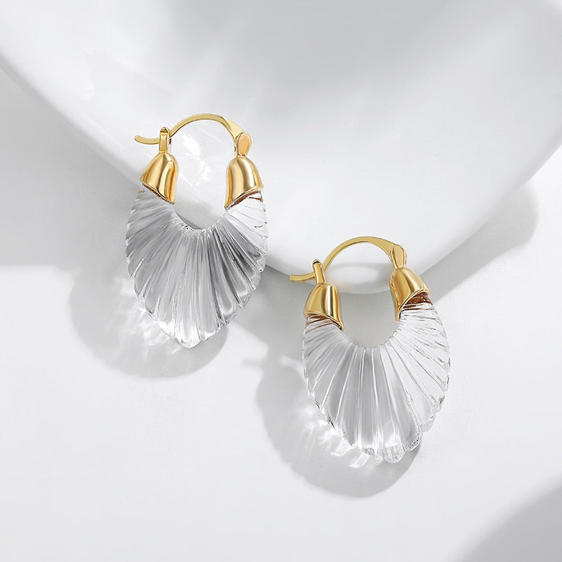 Transparent Resin Earrings