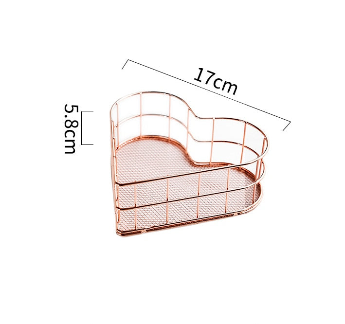 Nordic Gold Metal Iron Makeup Storage