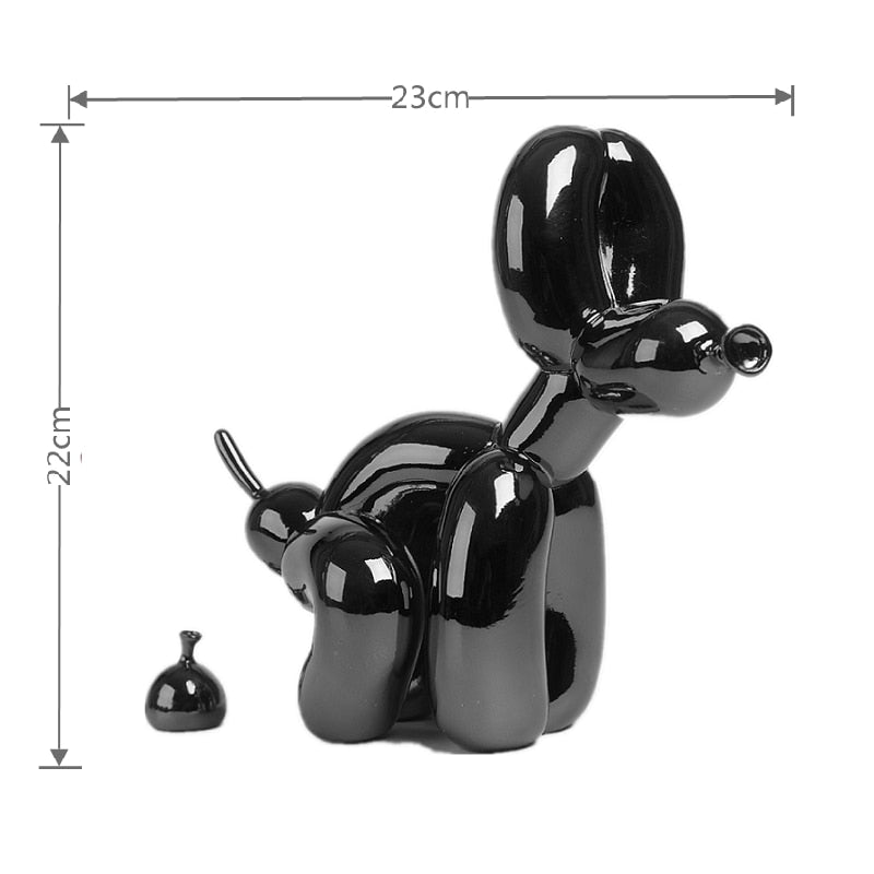 Balloon Dog Doggy Poo Sculpture