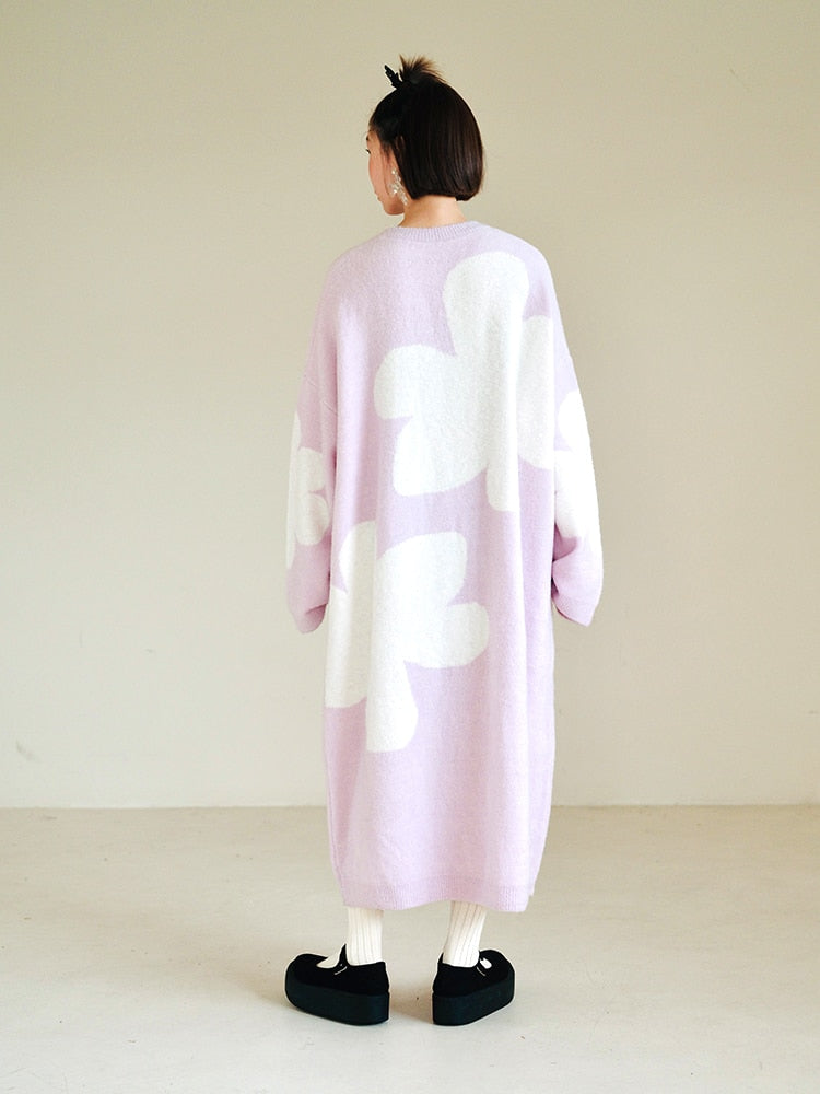 Cherry Pink Jacquard Dress